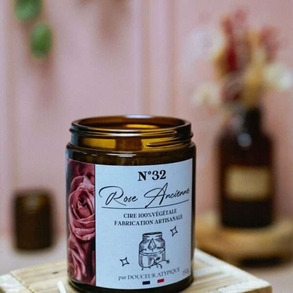 Bougie Rose ancienne