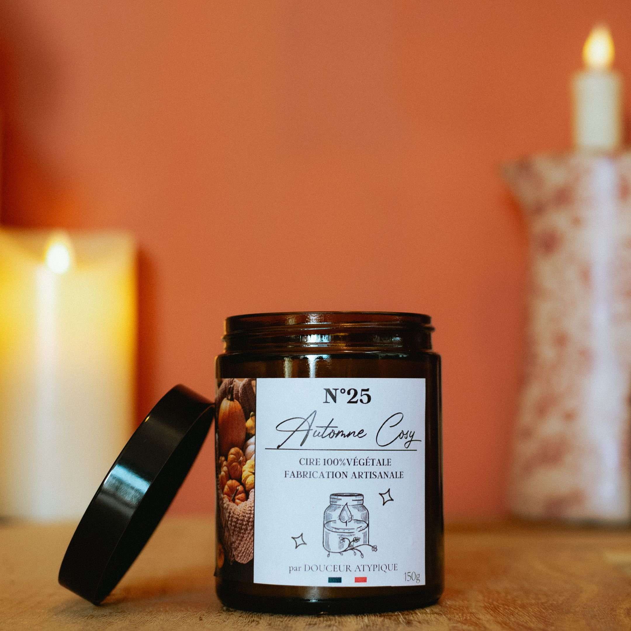 Bougie Automne cosy