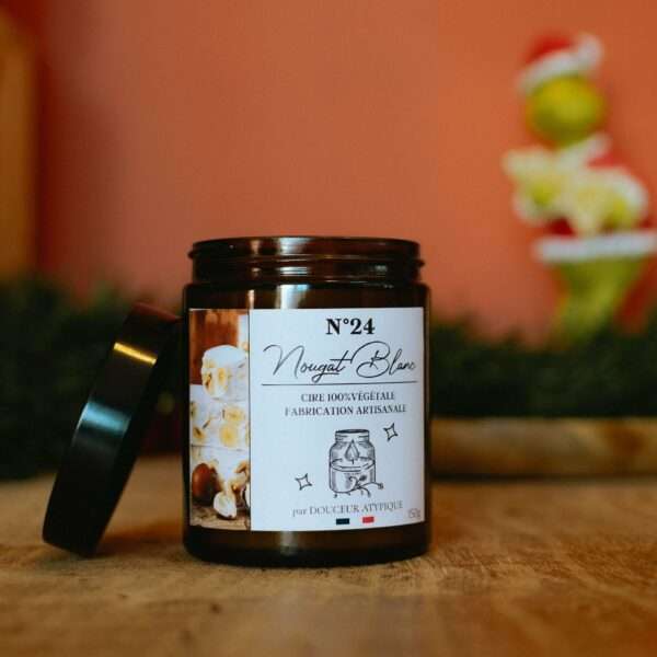 Bougie Nougat blanc