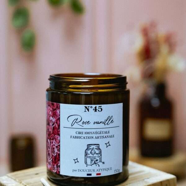 Bougie Rose vanillé