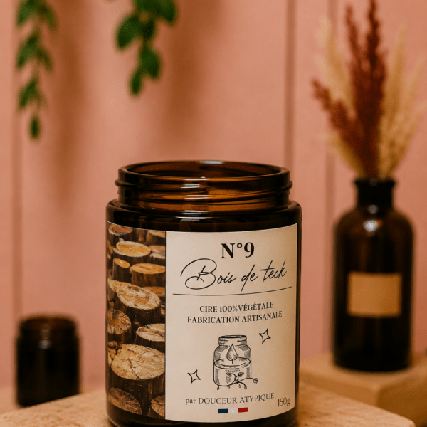 Bougie - Bois de teck