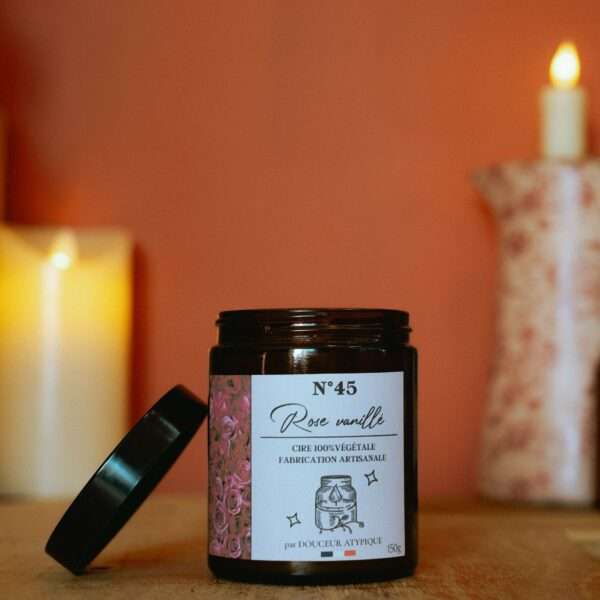 Bougie Rose vanillé