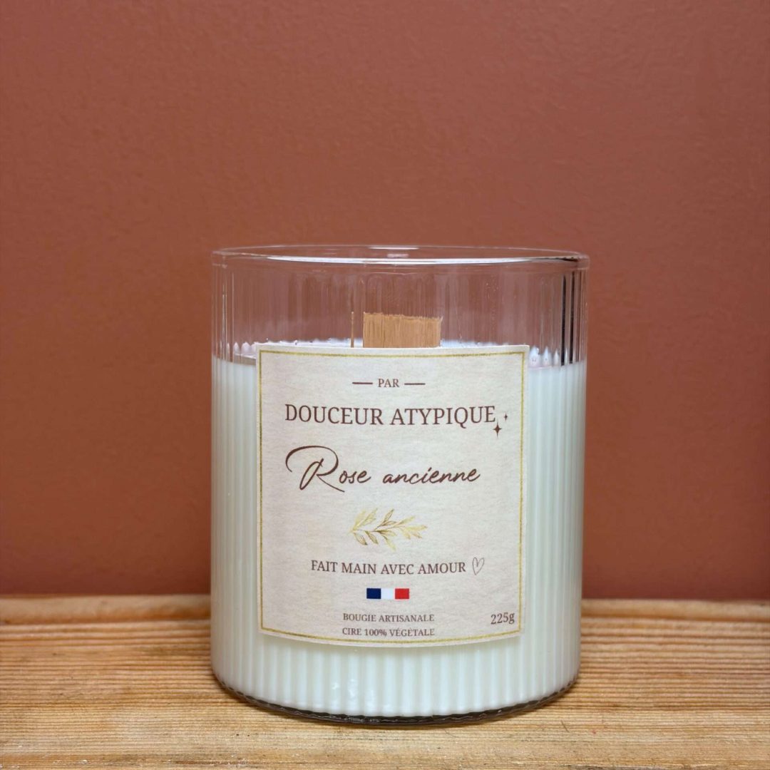 Bougie Rose Ancienne